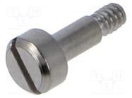 Screw; UNC4-40x6.4; Head: cheese head; slotted; stainless steel KEYSTONE