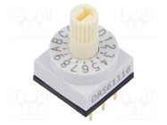 Encoding switch; Pos: 16; PCB,THT; 80mΩ; DC load @R: 0.15A/42VDC KNITTER-SWITCH