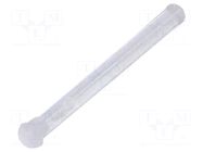 Fiber for LED; Ø2.2mm; L: 16.5mm; round; Front: convex; straight MENTOR