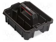 Cargo tool tray; 395x295x190mm; polymer; CARGO PLUS KISTENBERG