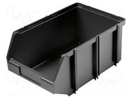 Container: cuvette; black; 360x240x160mm; CLICK BOX KISTENBERG