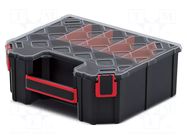 Container: collective; with partitions; black; high; TAGER KISTENBERG