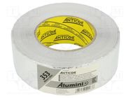 Tape: duct; silver; W: 45mm; -35÷120°C; L: 50m; Thk: 0.08mm; 3% ANTICOR