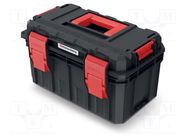 Box; tool case; black; polymer; S BLOCK PRO; 450x280x264mm; IP55 KISTENBERG