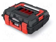 Chest; tool case; black; polymer; C BLOCK ALU LOG; 450x380x168mm KISTENBERG