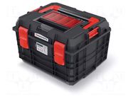 Chest; tool case; black; polymer; C BLOCK ALU LOG; 450x380x297mm KISTENBERG