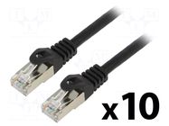 Patch cord; F/UTP; Cat: 6; RJ45 plug,both sides; stranded; CCA; 3m LANBERG