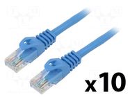 Patch cord; U/UTP; 5e; stranded; CCA; PVC; blue; 2m; 26AWG; Cores: 8 LANBERG