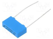 Capacitor: polyester; 0.22uF; 63VAC; 100VDC; 10mm; ±10%; 13x7x4mm EPCOS