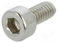 Screw; M2.5x5; 0.45; Head: cheese head; hex key; HEX 2mm; DIN 912 BOSSARD