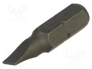 Screwdriver bit; slot; 5,0x0,8mm; Overall len: 25mm 