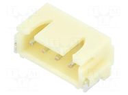 Connector: wire-board; socket; male; PIN: 4; XH; 3A; 250V; horizontal JST