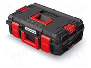 Chest; tool case; black; polymer; X BLOCK PRO; 546x380x194mm; IP55 KISTENBERG