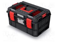 Box; tool case; black; polymer; X BLOCK LOG; 546x380x307mm; IP55 KISTENBERG