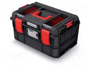 Chest; tool case; black; polymer; X BLOCK LOG; 546x380x307mm; IP55 KISTENBERG