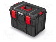 Box; tool case; black; polymer; X BLOCK TECH; 546x380x407mm; IP55 KISTENBERG