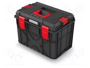 Box; tool case; black; polymer; X BLOCK PRO; 546x380x407mm; IP55 KISTENBERG