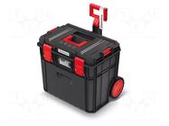 Chest; tool case; with wheels; black; polymer; X BLOCK TECH; IP55 KISTENBERG