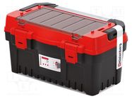 Box; tool case; black-red; polymer; EVO; 476x260x256mm; 12kg; EVO50 KISTENBERG