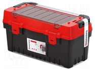 Box; tool case; black-red; polymer; EVO; 548x274x286mm; 20kg; EVO55 KISTENBERG