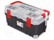 Box; tool case; black-gray; polymer; TITAN PLUS; 554x286x276mm KISTENBERG