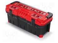 Box; tool case; black-red; polymer; TITAN PLUS; 752x300x304mm KISTENBERG