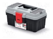 Box; tool case; black-gray; polymer; OPTIMA; 296x178x153mm; 10kg KISTENBERG