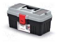 Box; tool case; black-gray; polymer; OPTIMA; 360x195x183mm; 10kg KISTENBERG