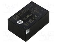 Converter: AC/DC; 20W; Uout: 9VDC; Iout: 2.22A; OUT: 1; 85%; EHL; THT XP POWER