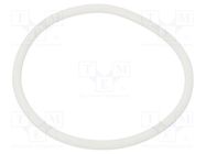 O-ring gasket; silicone; Thk: 3mm; Øint: 57mm; white; -60÷160°C ORING USZCZELNIENIA TECHNICZNE