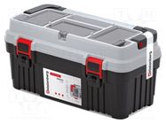 Box; tool case; black-gray; polymer; OPTIMA; 540x278x269mm; 20kg KISTENBERG