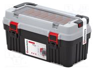 Box; tool case; black-gray; polymer; OPTIMA; 540x278x269mm; 20kg KISTENBERG