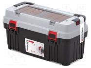 Box; tool case; black-gray; polymer; OPTIMA; 586x296x305mm; 25kg KISTENBERG