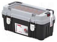 Box; tool case; black-gray; polymer; OPTIMA; 540x278x269mm; 20kg KISTENBERG