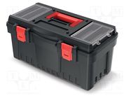 Box; tool case; black; polymer; DARK; 548x273x260mm; 12kg; DARK 55 KISTENBERG