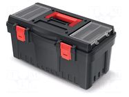 Chest; tool case; black; polymer; DARK; 548x273x260mm; 12kg KISTENBERG