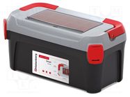 Box; tool case; black-gray; SMART; 500x251x243mm; 12kg; SMART 50 KISTENBERG