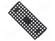 Electronic components tray; ESD; 14x14x1.4mm; black; 150°C; TQFP ANTISTAT