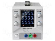 Power supply: laboratory; single-channel; Ch: 1; 0÷30VDC; 0÷5A PEAKTECH