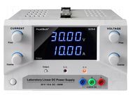 Power supply: laboratory; single-channel; Ch: 1; 0÷30VDC; 0÷10A PEAKTECH