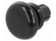 Rivet; polyamide; L.rivet: 6.5mm; black; dismountable,push-in DREMEC