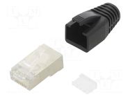 Connector: RJ45; plug; PIN: 8; Cat: 6a; shielded,with strain relief MH CONNECTORS