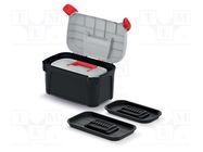 Box; tool case; grey; SMART; 380x234x225mm; Kit: KSM32-4C,KSM40-4C KISTENBERG