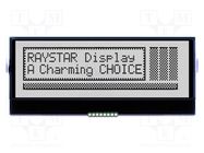 Display: LCD; graphical; 132x32; COG,FSTN Positive; LED RAYSTAR OPTRONICS