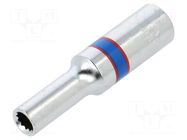 Socket; 12-angles,socket spanner; 5mm; 1/4"; long KING TONY