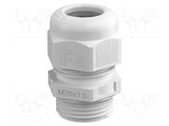 Cable gland; M12; 1.5; light grey OBO BETTERMANN