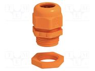 Cable gland; with metric thread; M40; 1.5; IP68; polyamide; orange OBO BETTERMANN