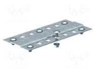 Contact strip; zinc-plated steel; Kit: mounting screws 