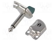 Connector: Jack 6,3mm; plug; mono; ways: 2; angled 90°; Pancake; 7mm REAN