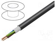 Wire; BiT 1000 H Power; 3G1.5mm2; stranded; Cu; PVC; black; Class: 5 BITNER